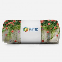3D плед «Тоннель с лианами роз»