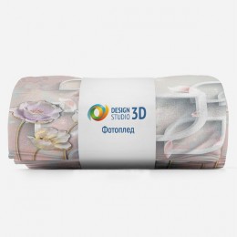 3D Плед «Нежные лотосы над водой»