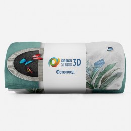 3D Плед «Яркий полет»