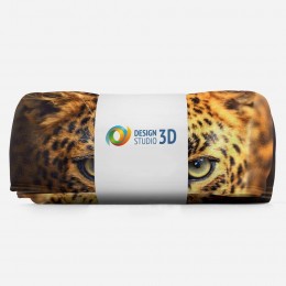 3D плед «Леопард портрет»