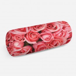 3D подушка-валик «Обилие роз»