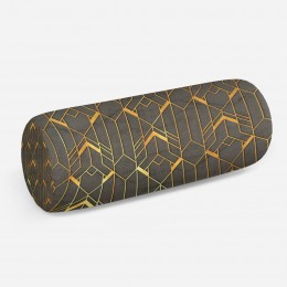 3D подушка-валик «Золотые нити»