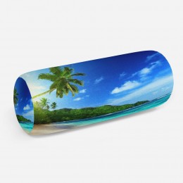 3D подушка-валик «Пальма на пляже»