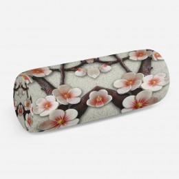 3D подушка-валик «Ветви сакуры»