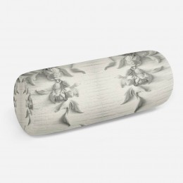 3D подушка-валик «Рельеф с ниспадающими цветами»
