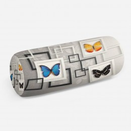 3D подушка-валик «Коллекция бабочек»
