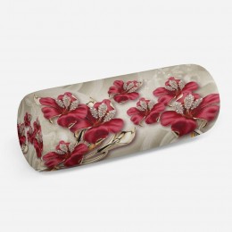 3D подушка-валик «Драгоценные лилии»