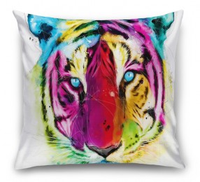 3D Подушка «Красочный тигр»