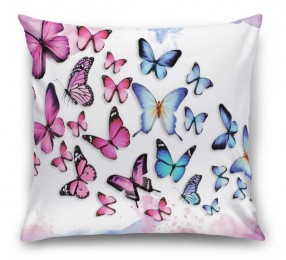 3D Подушка «Красочные бабочки»