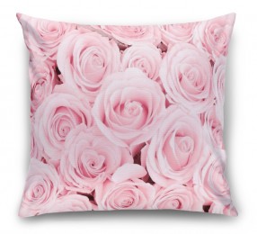 3D Подушка «Ковер из нежно-розовых роз»