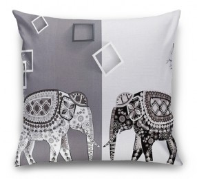 3D Подушка «Слоны в стиле модерн»