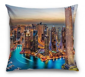 3D Подушка «Ночной Дубай» 