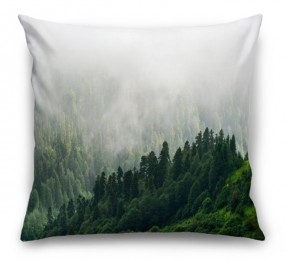 3D Подушка «Туман над зелеными вершинами»