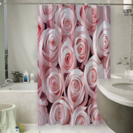 Шторы для ванной «Благоухающий букет нежных роз»