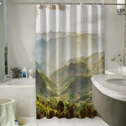 Шторы для ванной «Зеленая долина»