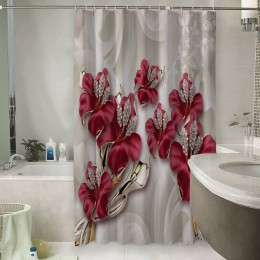 Шторы для ванной «Драгоценные лилии»