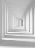 3D Фотообои «Белый тоннель» 180x245