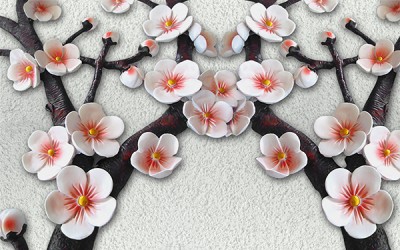 3D Фотообои  «Ветви сакуры»  3D Фотообои