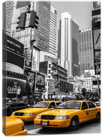 5D картина «Такси Нью-Йорка. Арт 1»