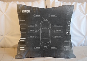 3D Подушка «Авто схема» вид 5
