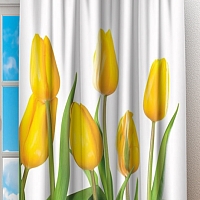 Фотошторы «Желтые тюльпаны»