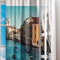 Фотошторы «Окно-балкон в Венеции»