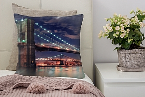 3D Подушка «Бруклинский мост» вид 2