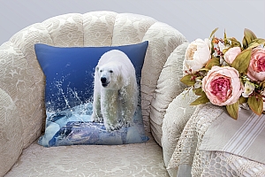3D Подушка «Белый медведь на льдине» вид 7