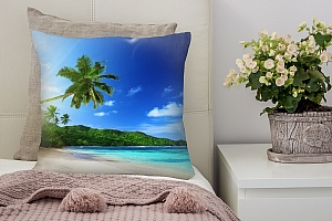 3D Подушка «Пальма на пляже»  вид 9