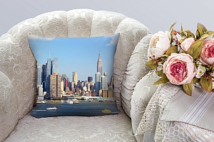3D Подушка «С видом Нью-Йорка»  вид 3