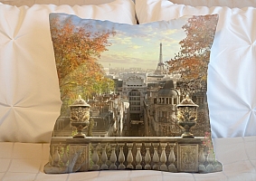 3D Подушка «Золотая осень в Париже» вид 5