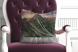 3D Подушка «Горы. Закат» вид 6