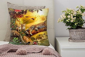 3D Подушка «Семья леопардов» вид 8