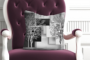 3D Подушка «Деревья в стиле модерн» вид 6