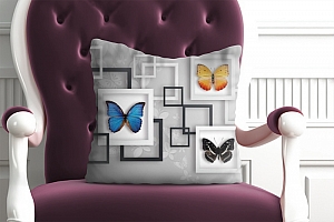 3D Подушка «Коллекция бабочек» вид 6