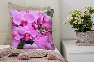 3D Подушка «Изобилие фиолетовых орхидей» вид 4