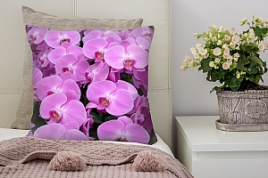 3D Подушка «Ковер из орхидей» вид 4