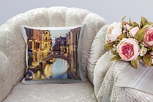 3D Подушка «Вечерний канал в Венеции» вид 4