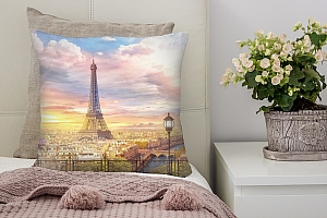 3D Подушка «Весенний Париж» вид 4
