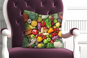 3D Подушка «Фруктово-овощное изобилие» вид 3