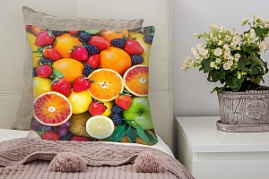 3D Подушка «Цитрусы с ягодами» вид 5