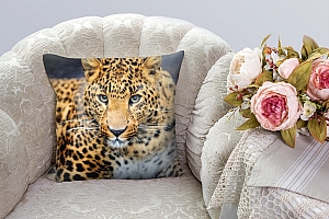 3D Подушка «Красивый леопард» вид 2