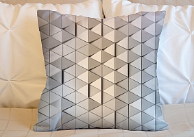 3D Подушка «Абстрактные треугольники» вид 2