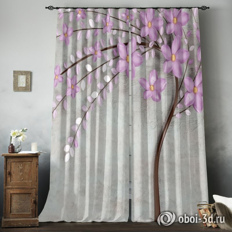 Фотошторы «Весенняя сакура» вид 8