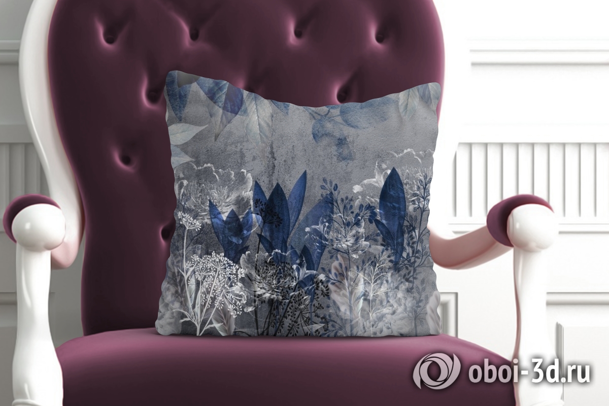 3D Подушка «Вечер цвета индиго»  вид 4