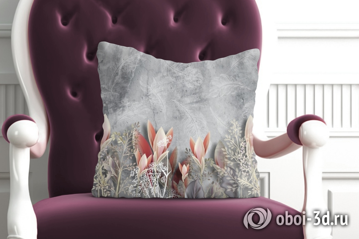 3D Подушка «Коралловые соцветия»  вид 4