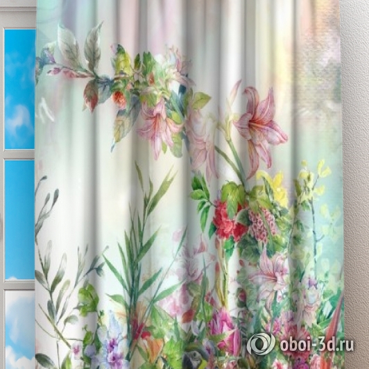Фотошторы «Цветущая поляна» вид 2