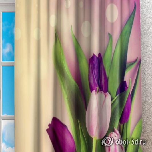 Фотошторы «Букет вдохновения» вид 2