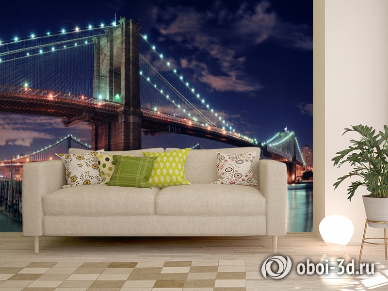 3D Фотообои «Бруклинский мост» вид 11