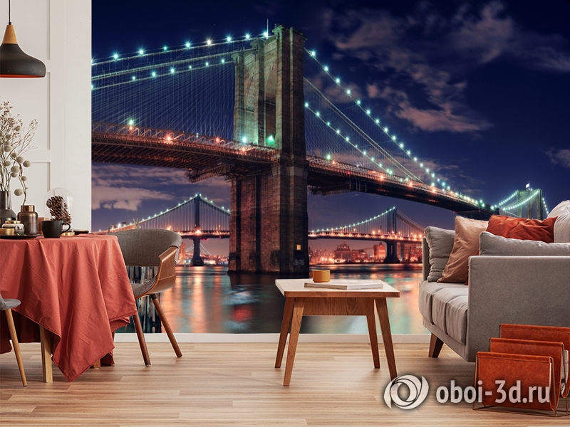 3D Фотообои «Бруклинский мост» вид 10